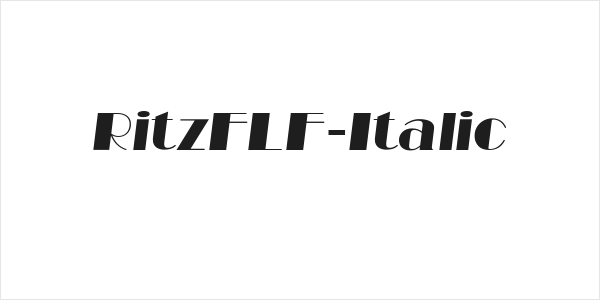 RitzFLF-Italic Logo