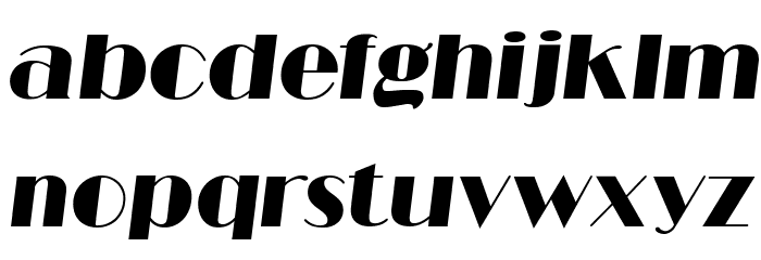 RitzFLF-Italic Font LOWERCASE