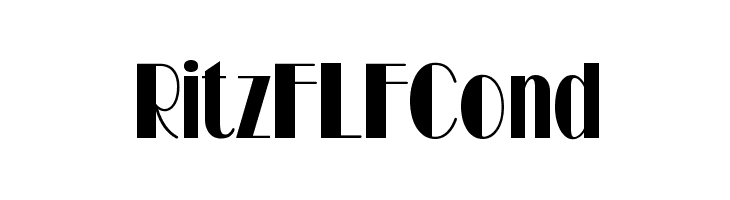 RitzFLFCond  font caratteri gratis