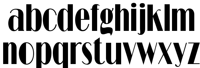 RitzFLFCond Font LOWERCASE