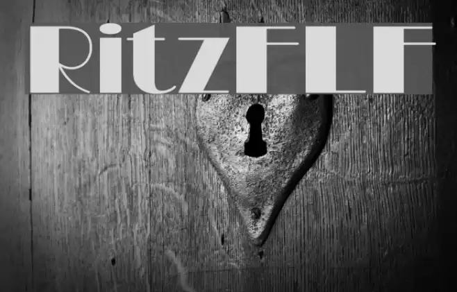 RitzFLF Font examples