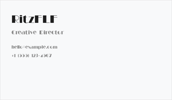 RitzFLF Business Card