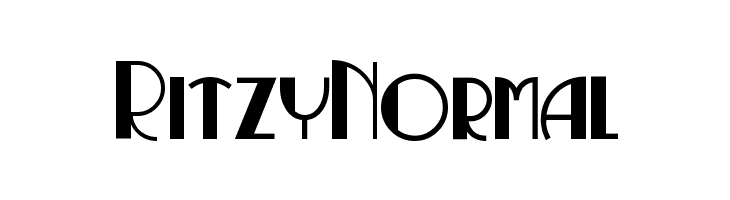 RitzyNormal  フリーフォントのダウンロード