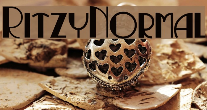 RitzyNormal Font examples