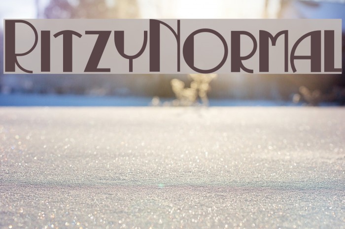 RitzyNormal Font examples