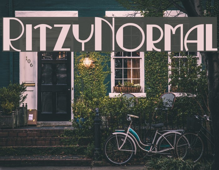 RitzyNormal Font examples