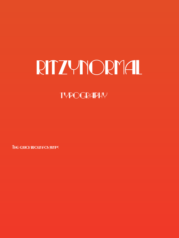 RitzyNormal Poster