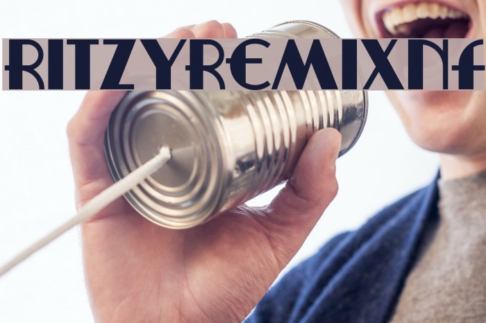 RitzyRemixNF Font examples