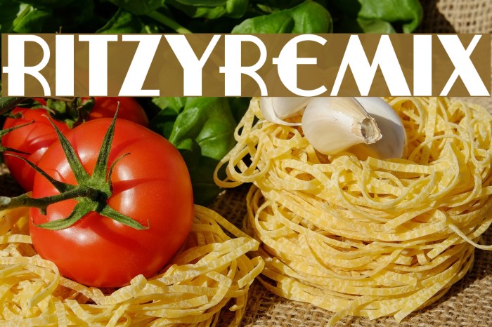 RitzyRemix Font examples