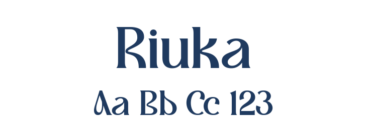 Riuka Font Preview