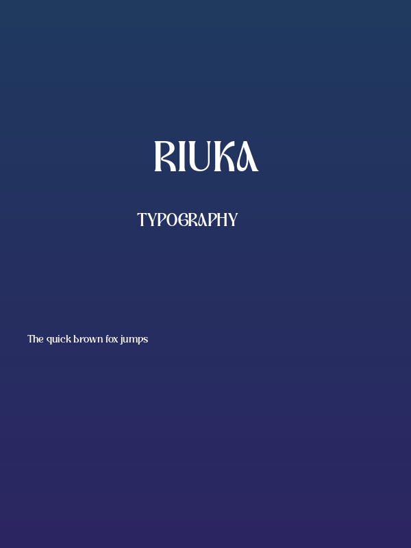 Riuka Poster