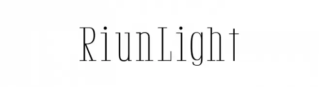 Riun Light  Frei Schriftart Herunterladen