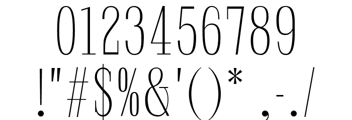 Riun Light Font Alte caractere