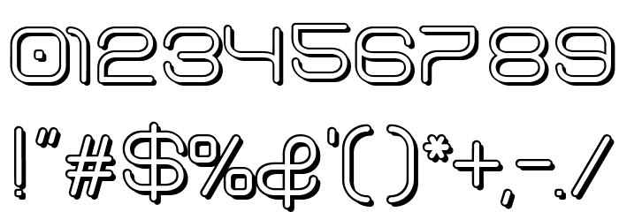 Rivaldizakie-OutlineShadow Font OTHER CHARS