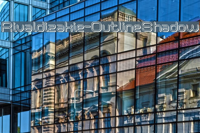 Rivaldizakie-OutlineShadow Font examples