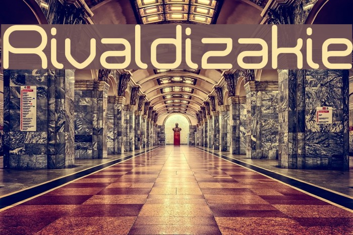 Rivaldizakie Font examples