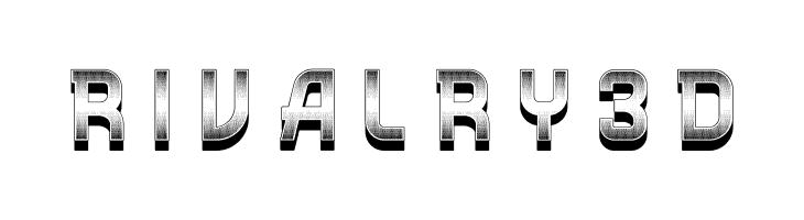Rivalry 3D  font caratteri gratis