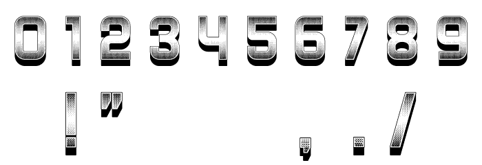 Rivalry 3D Font OTHER CHARS