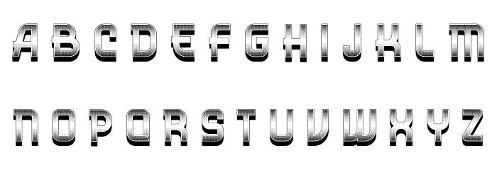 Rivalry 3D Font LOWERCASE