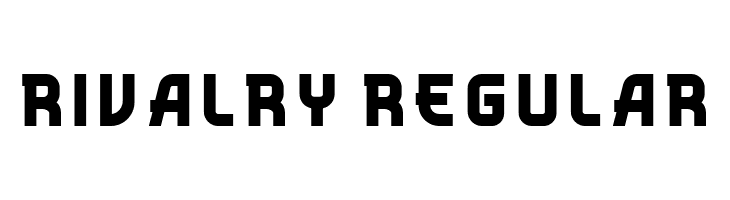 Rivalry Regular  フリーフォントのダウンロード