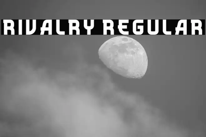Rivalry Regular Font examples