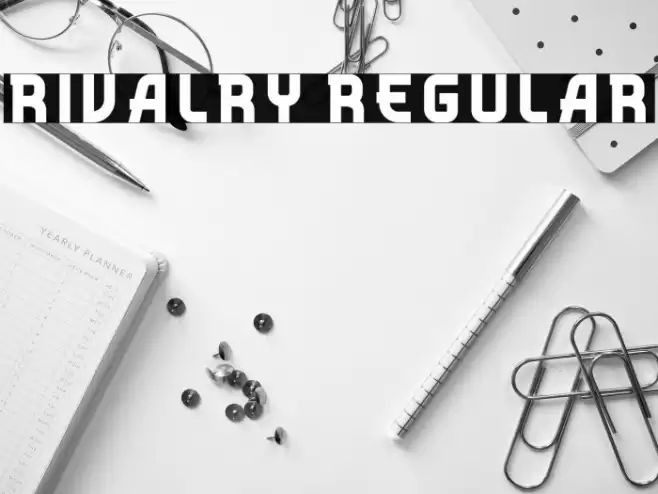 Rivalry Regular Font examples