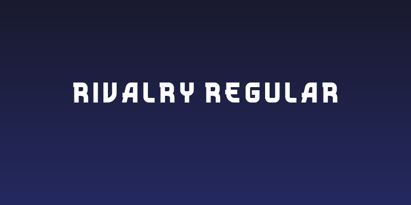 Rivalry Regular Social Header