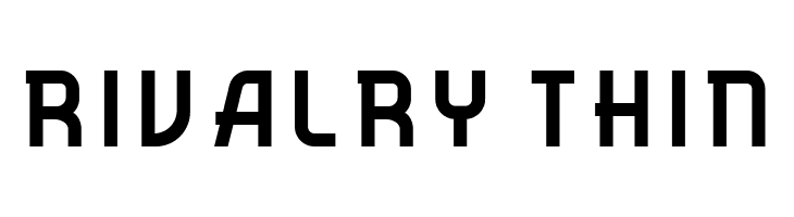Rivalry Thin  Free Fonts Download