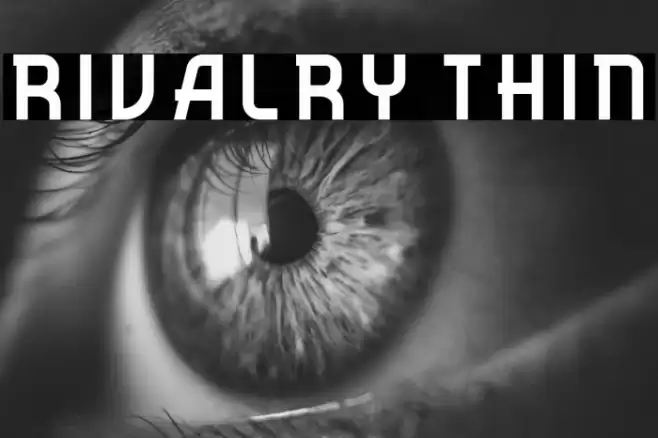 Rivalry Thin Font examples