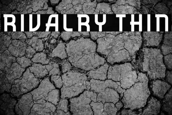 Rivalry Thin Font examples