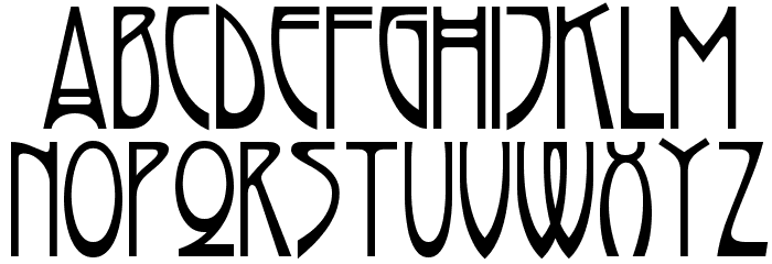 Rivanna NF Font LOWERCASE