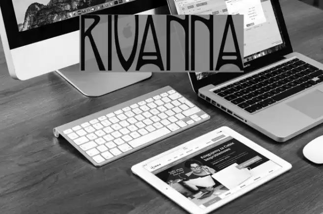 Rivanna Font examples