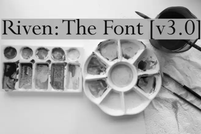 Riven: The Font [v3.0] フォント examples