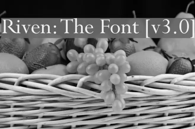 Riven: The Font [v3.0] フォント examples