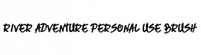 River Adventure Personal Use Brush  Fuentes Gratis Descargar