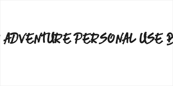 River Adventure Personal Use Brush Logo