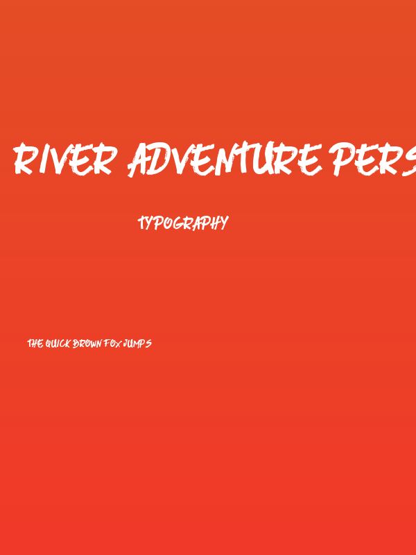 River Adventure Personal Use Brush Poster
