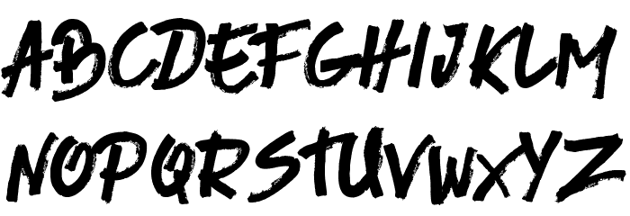 River Adventure Personal Use Brush Font LOWERCASE
