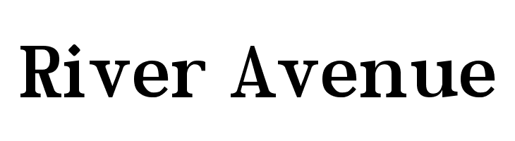 River Avenue  Free Fonts Download
