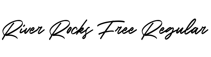River Rocks Free Regular  Frei Schriftart Herunterladen
