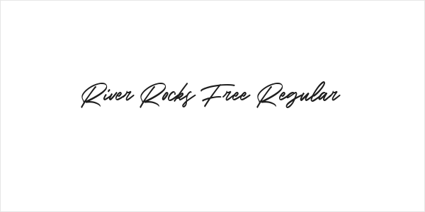 River Rocks Free Regular Logo
