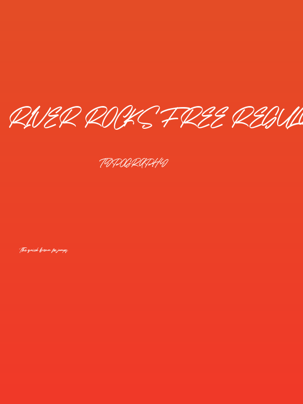 River Rocks Free Regular Poster