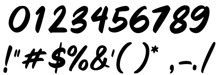 River Script Font OTHER CHARS
