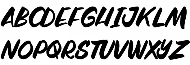 River Script Schriftart Groß