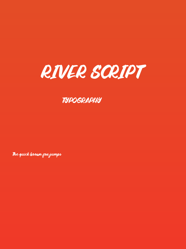 River Script Poster