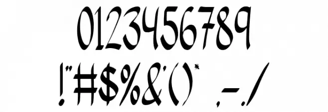 River Water Font OTHER CHARS