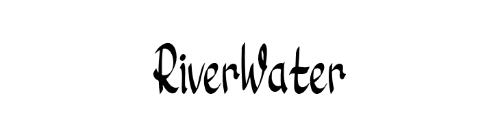 River Water  フリーフォントのダウンロード