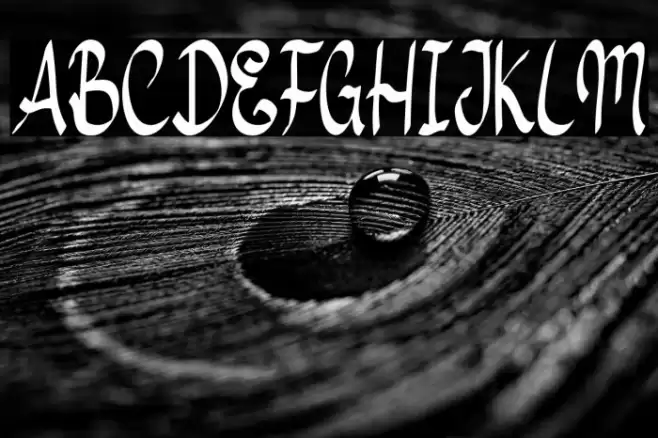 River Water Font examples