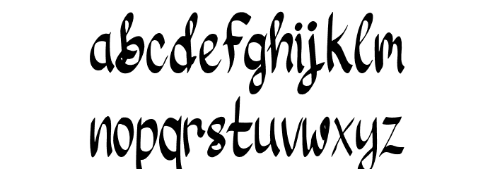 River Water Font LOWERCASE