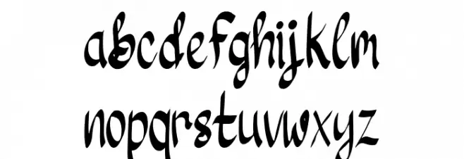 River Water خط أحرف صغيرة